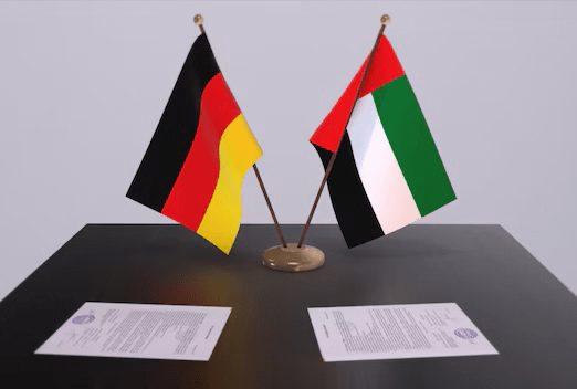 Germany and UAE flags